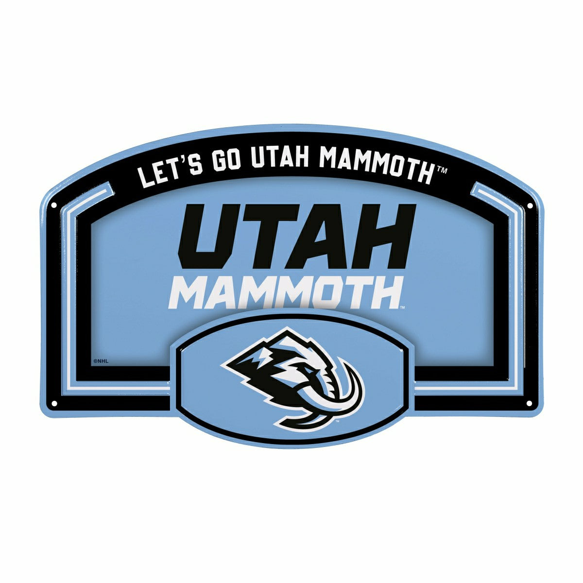 Utah Mammoth USA Embossed Steel Wall Sign, 11" x 17", Home