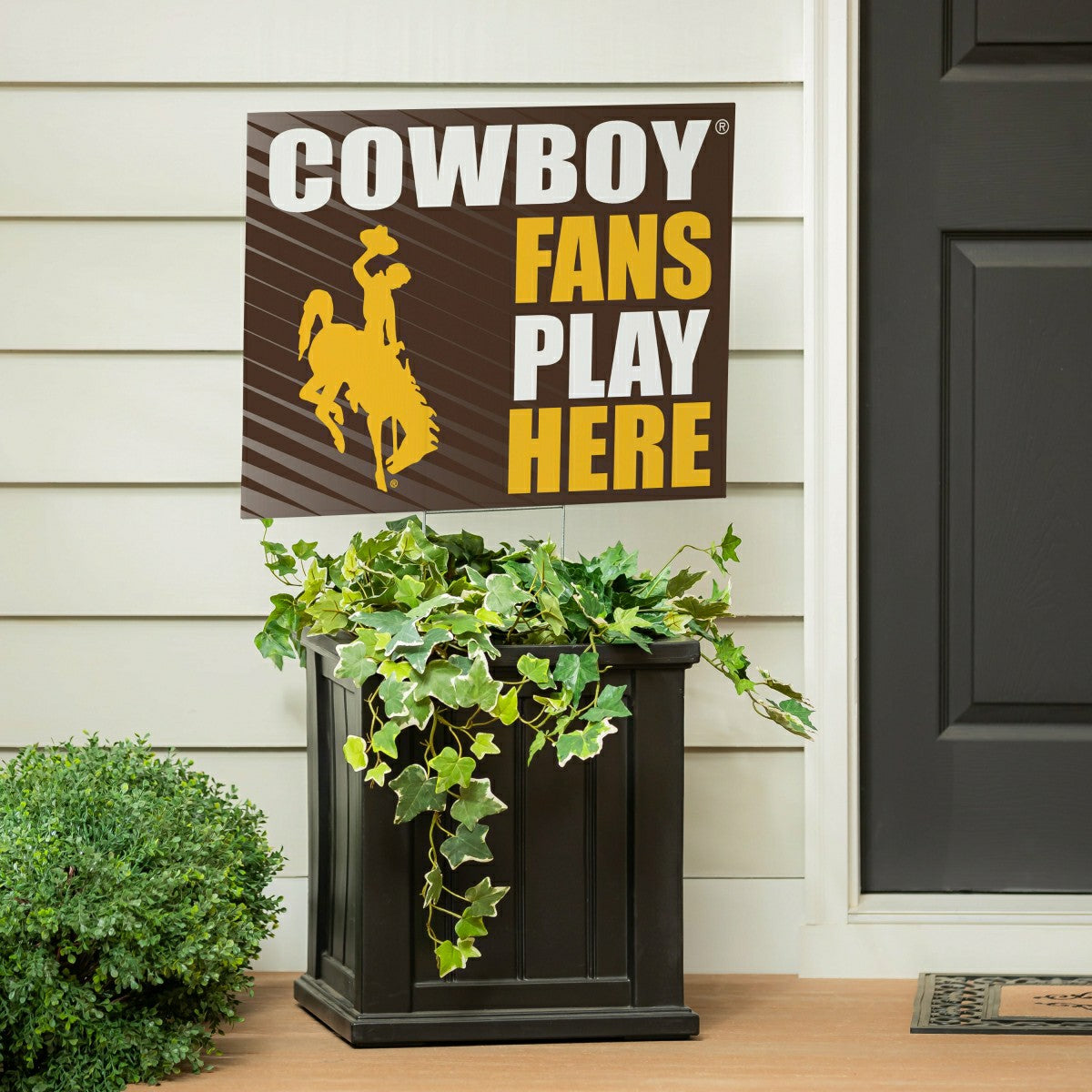 University of Wyoming Coroplast Yard Sign "Fans Play Here", Home