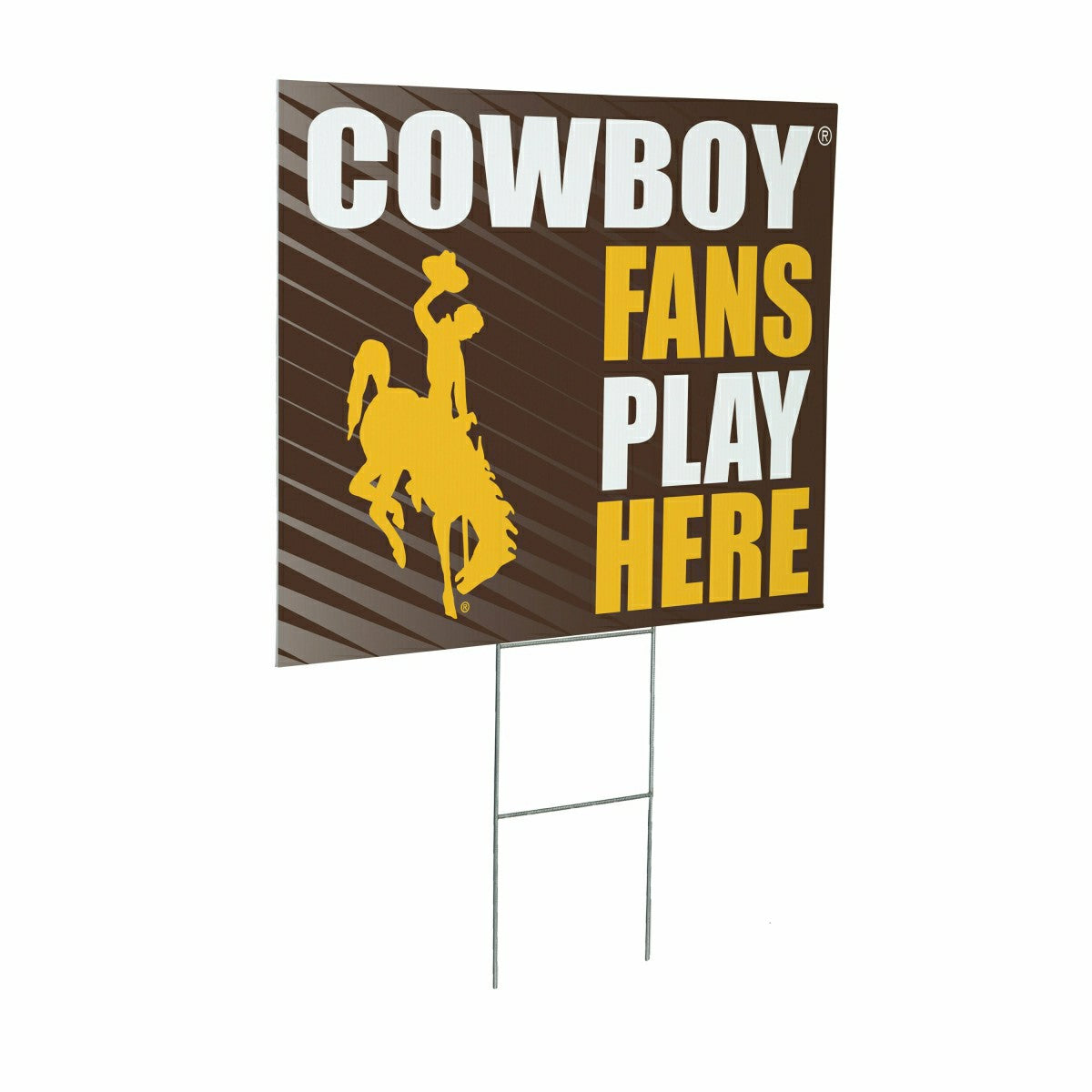 University of Wyoming Coroplast Yard Sign "Fans Play Here", Home