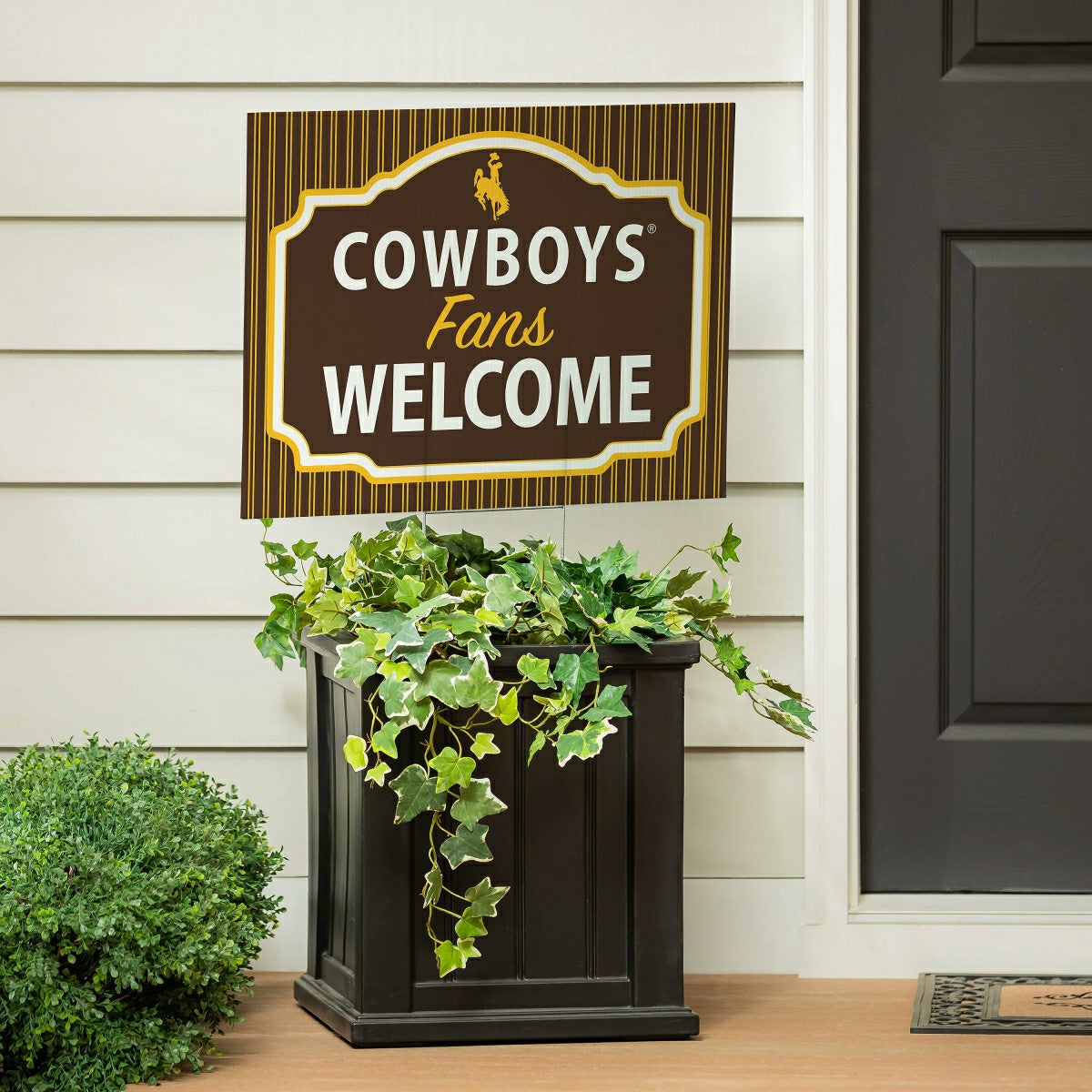 University of Wyoming Coroplast Yard Sign, "Fans Welcome", Home