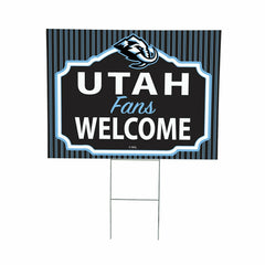 Utah Hockey Club Coroplast Yard Sign, "Fans Welcome", Home