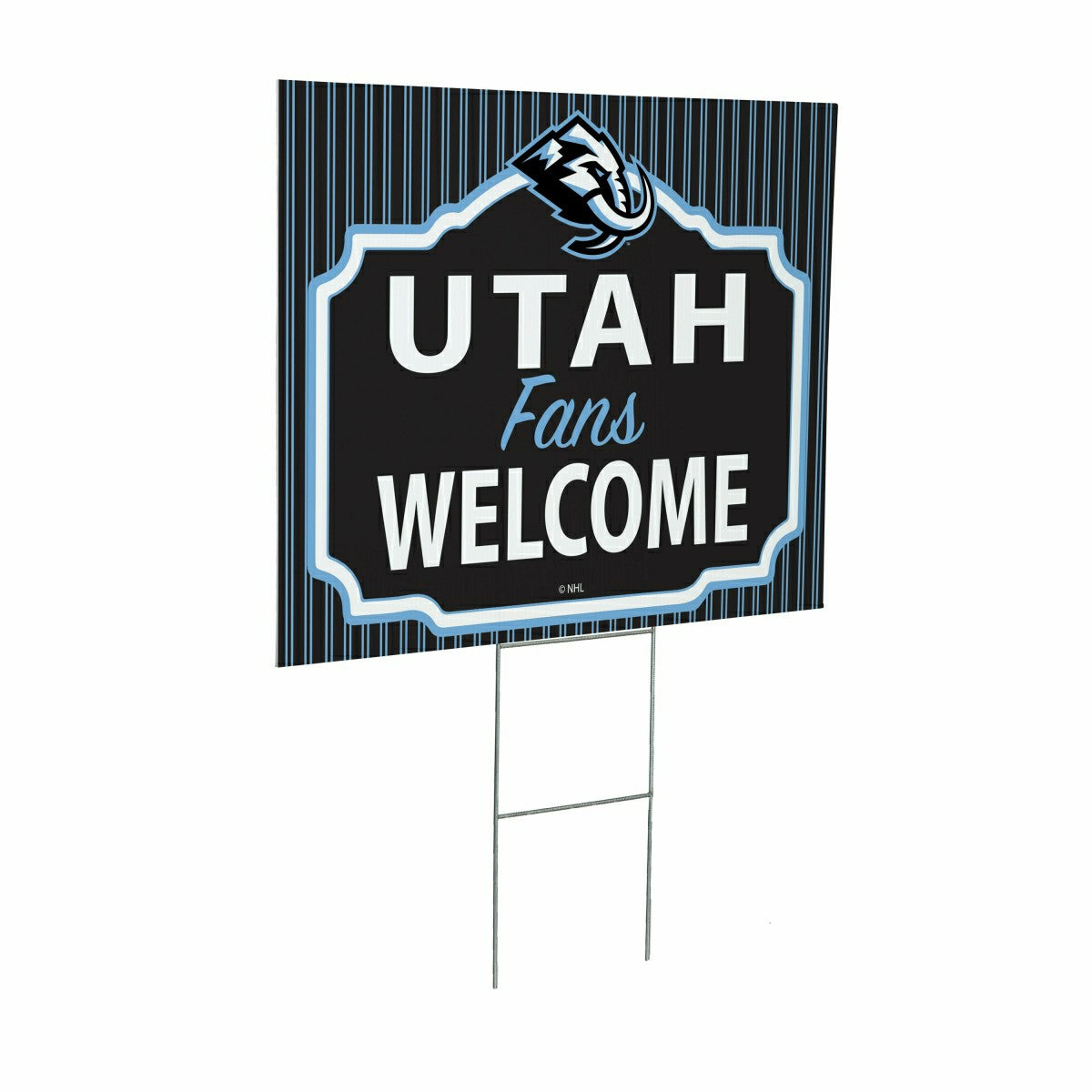 Utah Hockey Club Coroplast Yard Sign, "Fans Welcome", Home