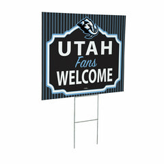 Utah Hockey Club Coroplast Yard Sign, "Fans Welcome", Home