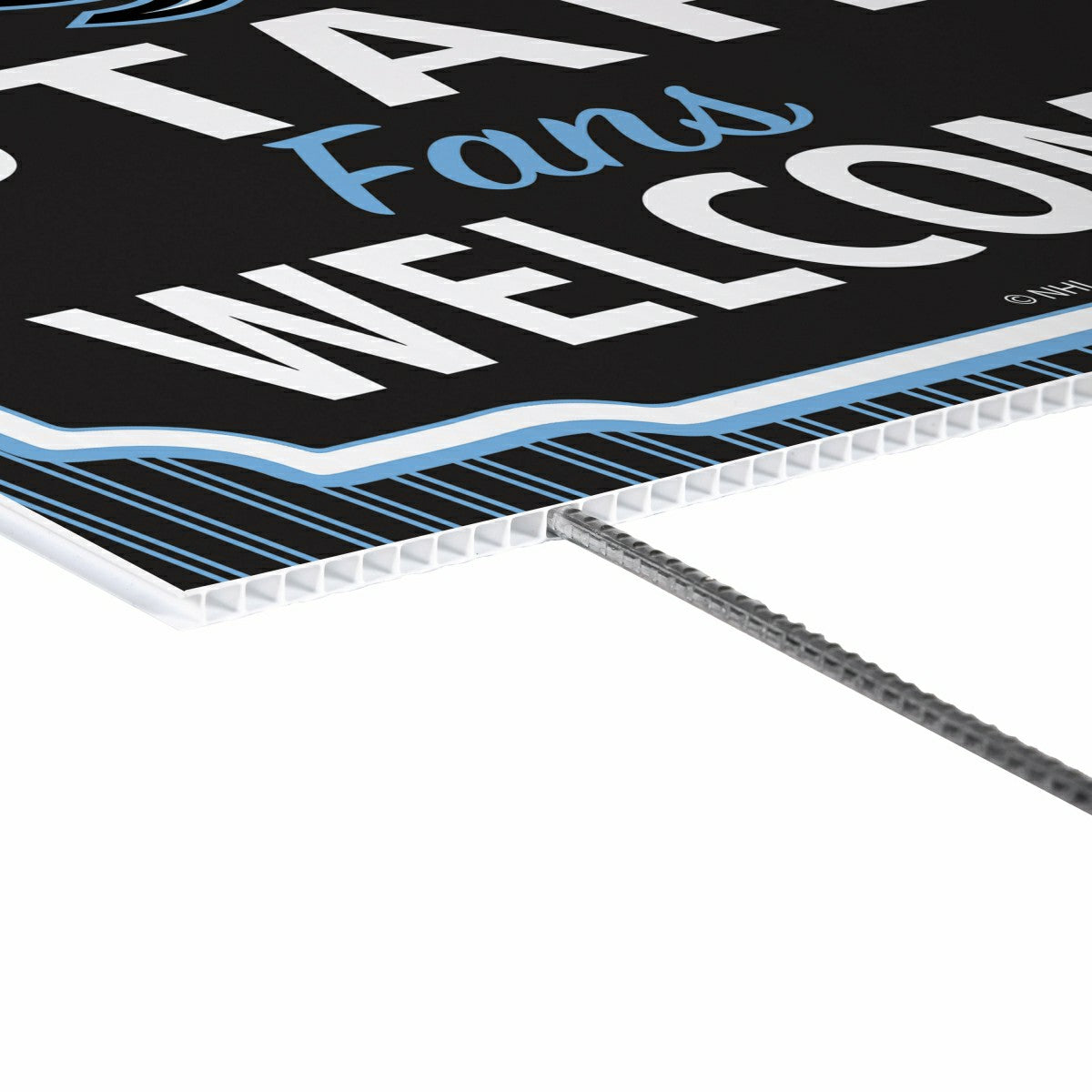 Utah Hockey Club Coroplast Yard Sign, "Fans Welcome", Home