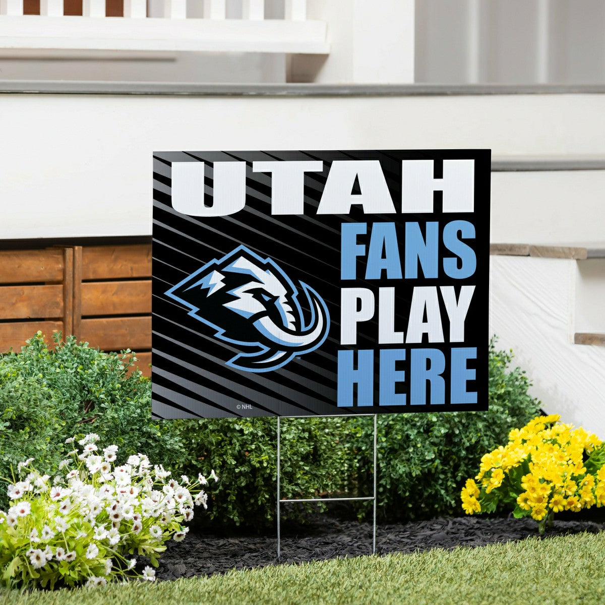 Utah Hockey Club Coroplast Yard Sign "Fans Play Here", Home