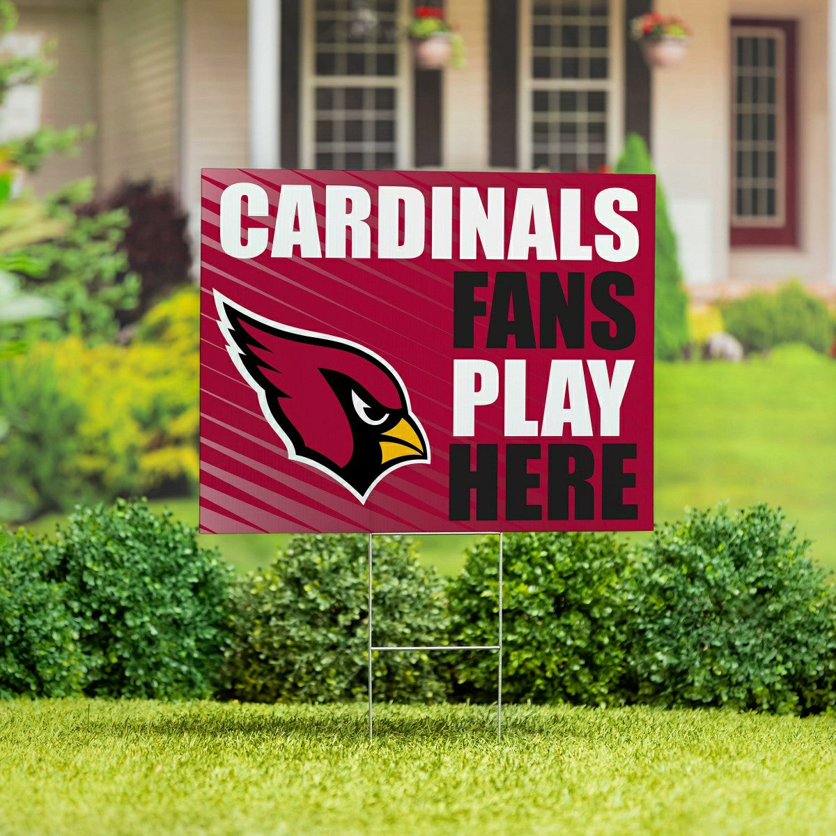 Arizona Cardinals Coroplast Yard Sign "Fans Play Here", Home