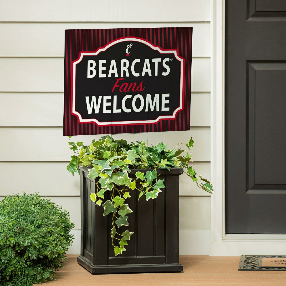 University of Cincinnati Coroplast Yard Sign, "Fans Welcome", Home