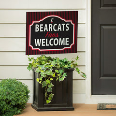 University of Cincinnati Coroplast Yard Sign, "Fans Welcome", Home