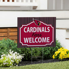 Arizona Cardinals Coroplast Yard Sign, Fans Welcome, Home