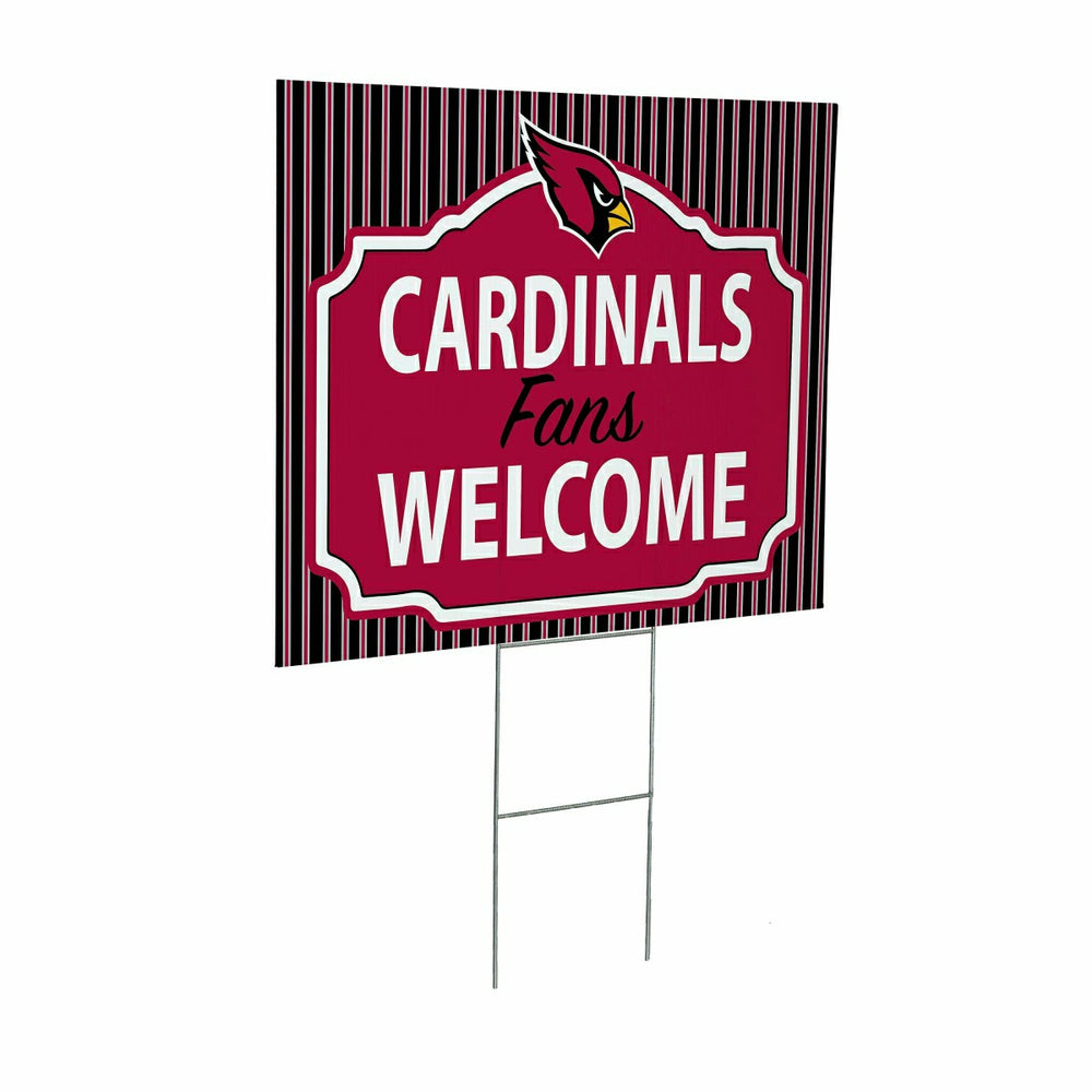 Arizona Cardinals Coroplast Yard Sign, Fans Welcome, Home