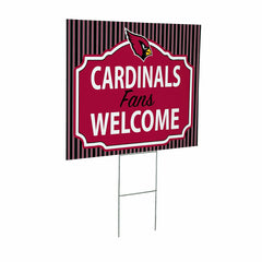 Arizona Cardinals Coroplast Yard Sign, Fans Welcome, Home