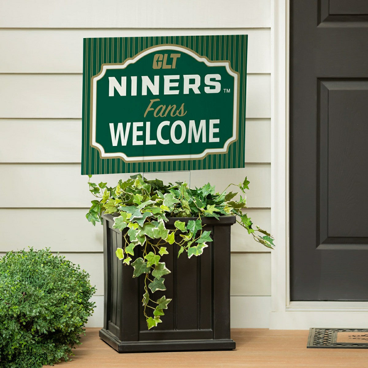 University of North Carolina/Charlotte Coroplast Yard Sign, "Fans Welc, Home