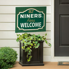 University of North Carolina/Charlotte Coroplast Yard Sign, "Fans Welc, Home