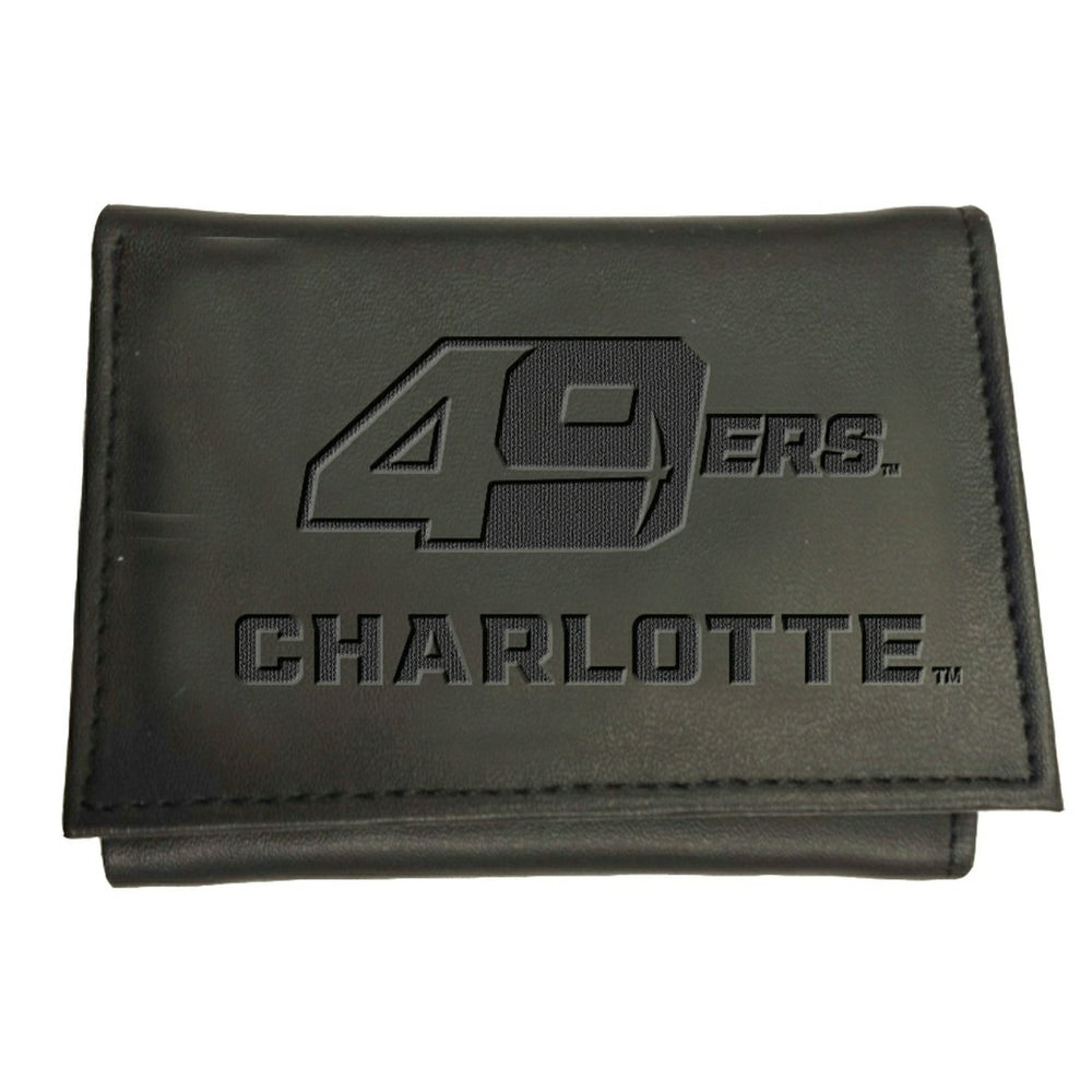 University of North Carolina, Charlotte, Tri-Fold Wallet, Black, Home