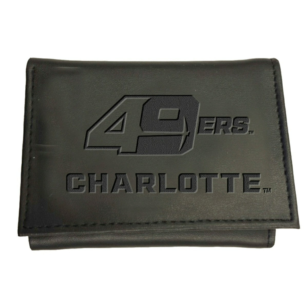 University of North Carolina, Charlotte, Tri-Fold Wallet, Black, Home