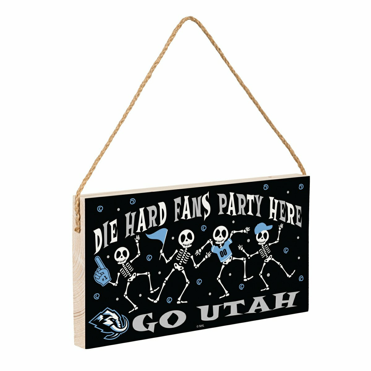 Utah Mammoth Halloween Wood Wall Sign, 6x11, Home