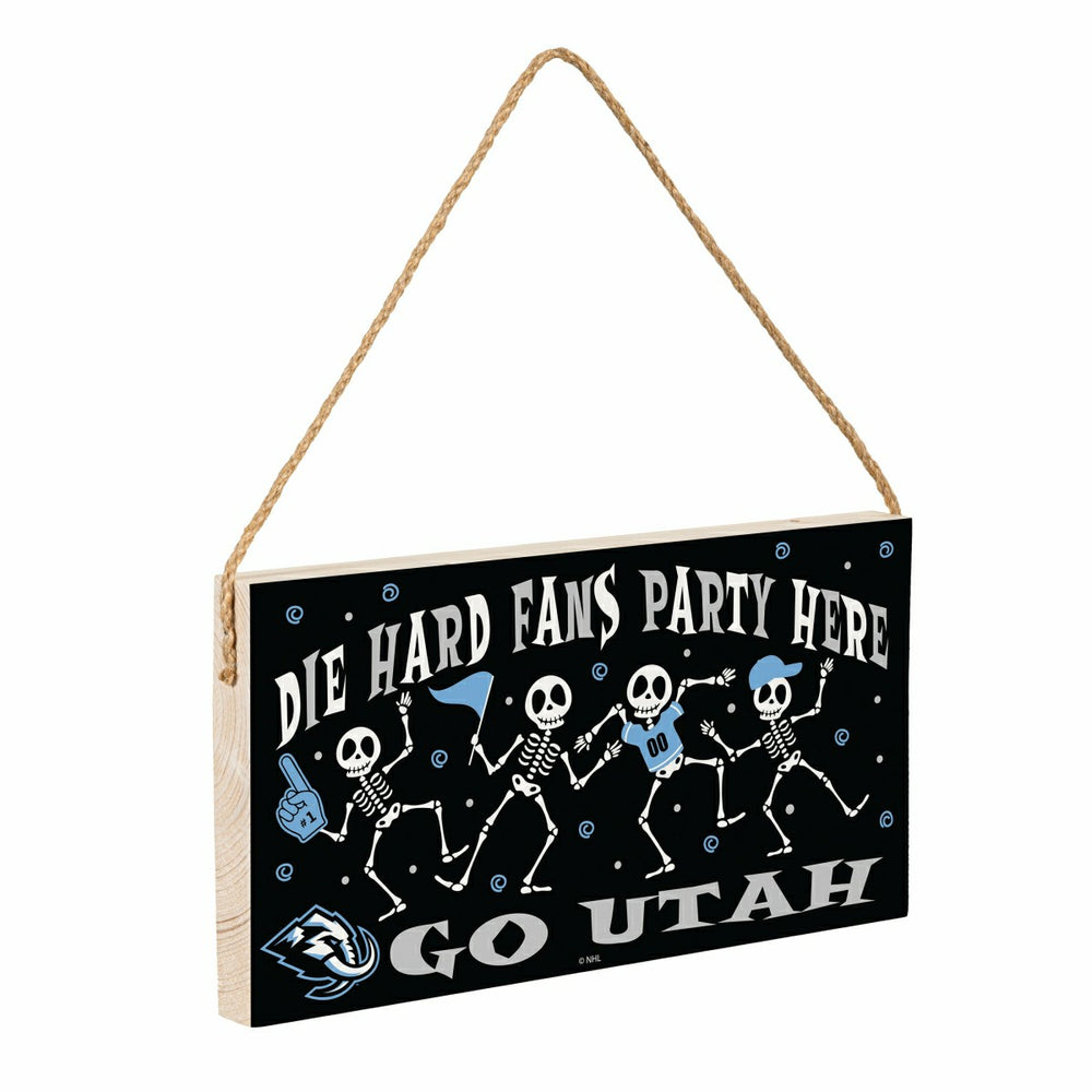 Utah Mammoth Halloween Wood Wall Sign, 6x11, Home