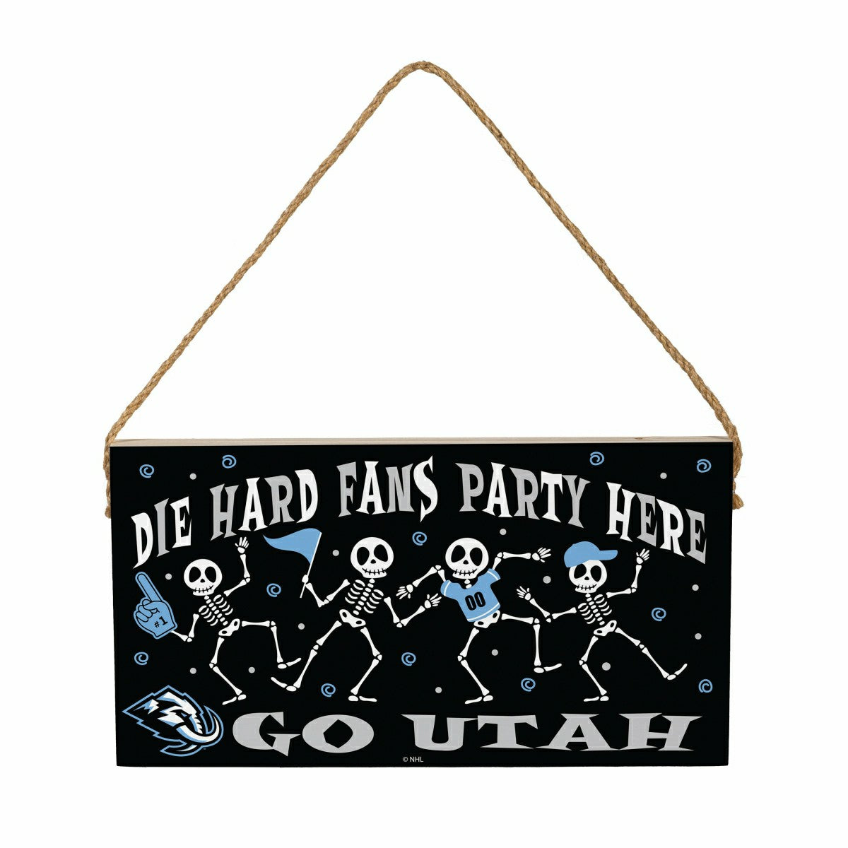 Utah Mammoth Halloween Wood Wall Sign, 6x11, Home