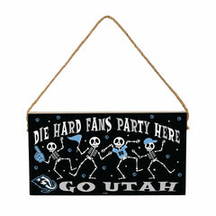 Utah Mammoth Halloween Wood Wall Sign, 6x11, Home